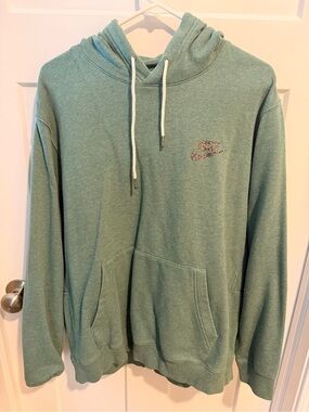 Nike Men's Sage Green Pullover Hoodie with Small Embroidered Swoosh